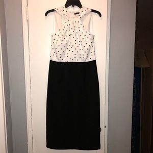 🎀Black and White Polka Dot Knot Front Sheath🎀